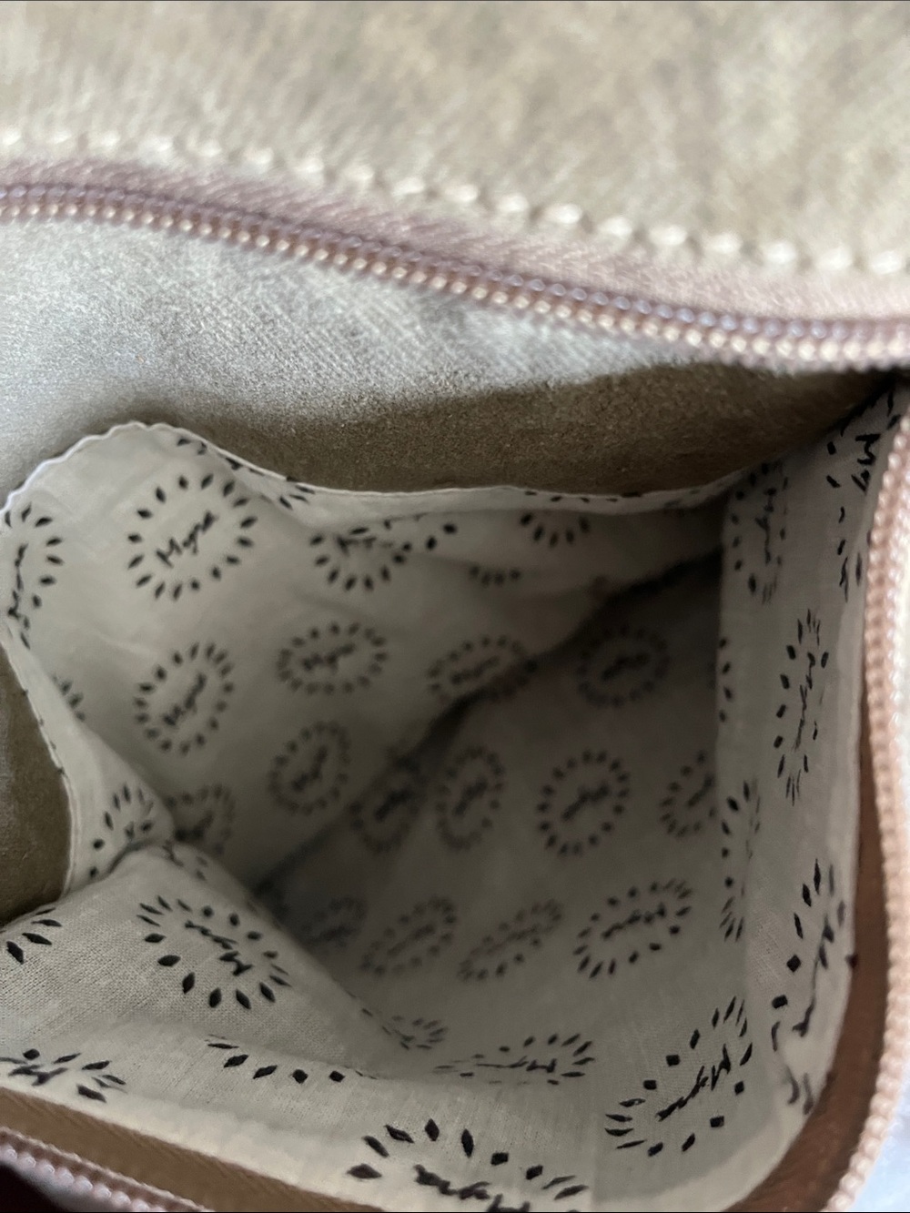Myra Bag Brown and Cream Woven Crossbody - Picture 6 of 7
